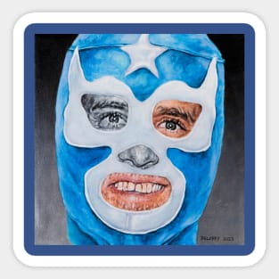 Hunter: Wrestling Mask Portrait Sticker